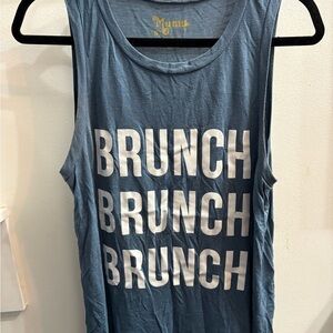 Show Me Your Mumu Blue Graphic Tank Top